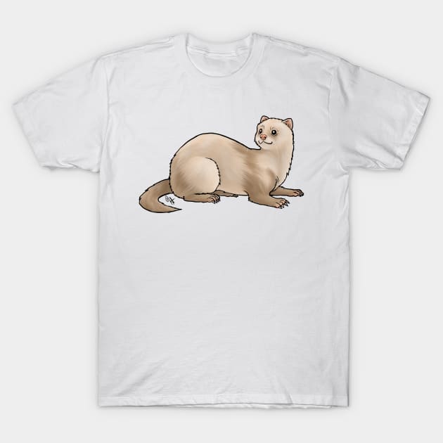 Ferret - Champange T-Shirt by Jen's Dogs Custom Gifts and Designs